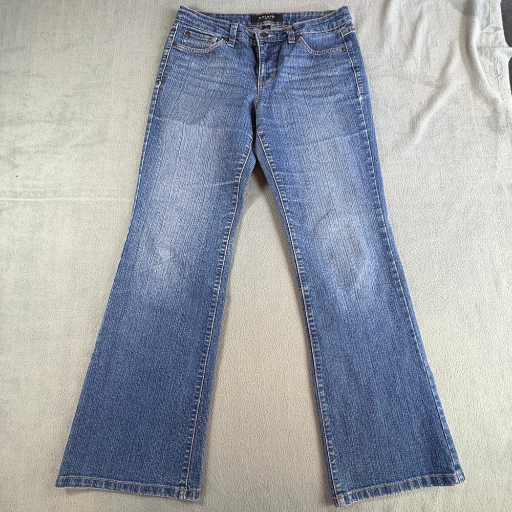 Nine West Jeans Womens 8 Medium Wash Blue‎ Denim Bootcut Stretch Pants